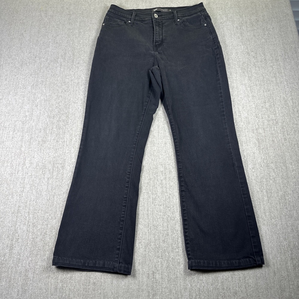 Levi's 512 Perfectly Slimming Bootcut Jeans Womens 12M Black High Rise Classic